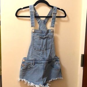 Forever 21 denim overalls